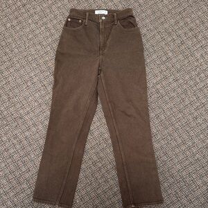 A&F 90s Straight Ultra High Rise